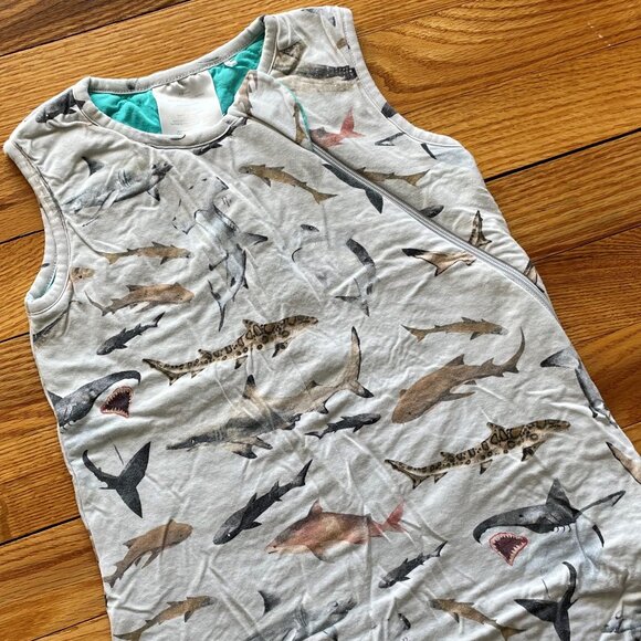 Posh Peanut Shark Sleeveless Sleep Bag Size 6-18 Month - Picture 2 of 11